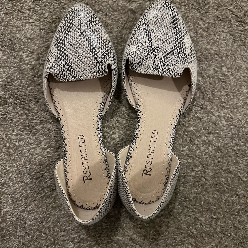 Restricted Women's Snakeskin Flats